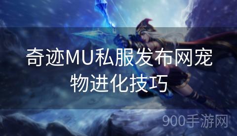 奇迹MU私服发布网宠物进化技巧